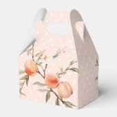 Een zoete perzik 1e verjaardagsfeestje bedankdoosjes (Achterkant)