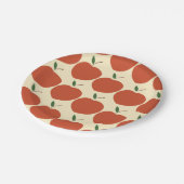 Een zoete perzik- Retro perzik patroon 1e verjaard Papieren Bordje (Gekanteld)