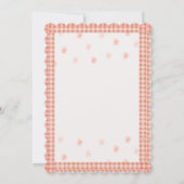 Een zoete perzik | Uitnodiging eerste verjaardag (Achterkant)