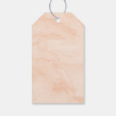 Een zoete perzik verjaardag dank u cadeaulabel (Achterkant)