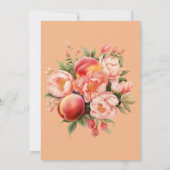 EEN zoete perzik zomer bloemen 1e verjaardag Kaart (Achterkant)