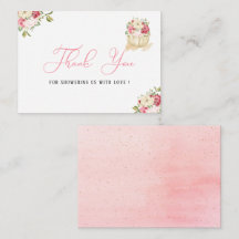 Een zoete pompoen bedankt je briefkaart