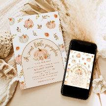 Een zoete pompoen is onderweg naar het baby shower