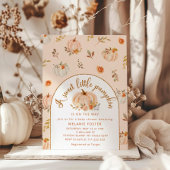 Een zoete pompoen is onderweg naar het baby shower kaart