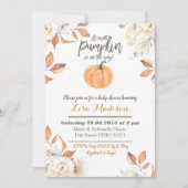 Een zoete Pompoen is op komst baby shower uitnodig Kaart (Voorkant)