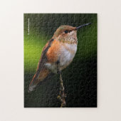 Een zoete roofvogel op de fruitboom legpuzzel (Verticaal)