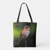 Een zoete roofvogel op de fruitboom tote bag (Achterkant)