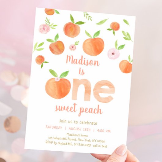 Eén zoete strand 1e verjaardag kaart