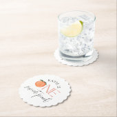 Eén zoete strand 1e verjaardag kartonnen onderzetters (Insitu)