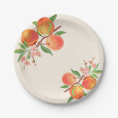 Eén zoete strand 1e verjaardag papieren bordje (Voorkant)