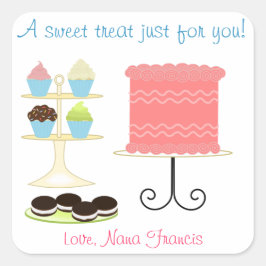 Een zoete traktatie bakken Sticker