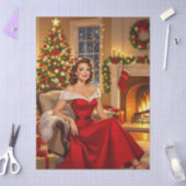 Een zoete vintage Kerst Tissuepapier (Craft)