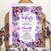 Een zoete vlinder wordt een meisje 1e verjaardag kaart
