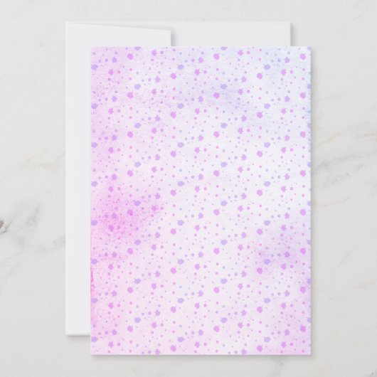 Een zoete vlinder wordt een meisje 1e verjaardag kaart (Achterkant)