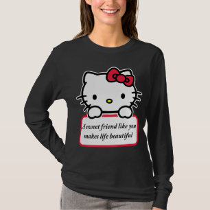Een zoete vriend als jij - T-shirt met hartelijke
