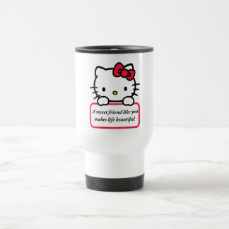 Een zoete vriend als jij - T-shirt met hartelijke  Reisbeker