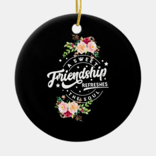 Een zoete vriendschap verfrist de sol keramisch ornament