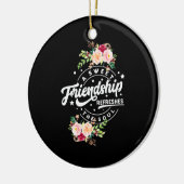 Een zoete vriendschap verfrist de sol keramisch ornament (Links)