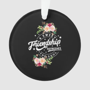 Een zoete vriendschap verfrist de sol ornament