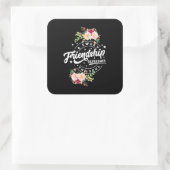 Een zoete vriendschap verfrist de sol vierkante sticker (Tas)