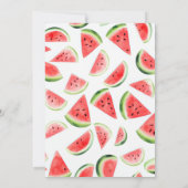 Een zoete watermeloen is onderweg kaart (Achterkant)