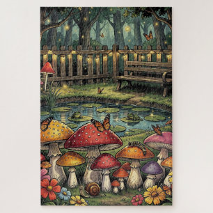 Een Zoete Whimsicale Cottagecore Illustratie Legpuzzel