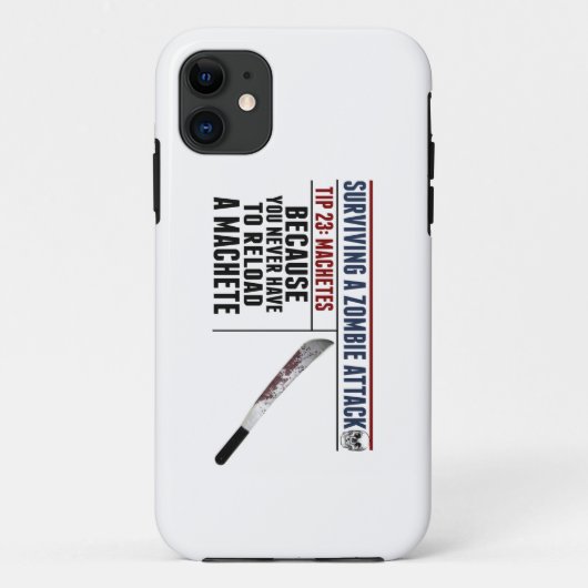 EEN ZOMBIE-AANVALLEN OVERLEVEN iPhone-draagtas Case-Mate iPhone Case (Achterkant)