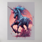 Een zombie eenhoorn Poster (Voorkant)
