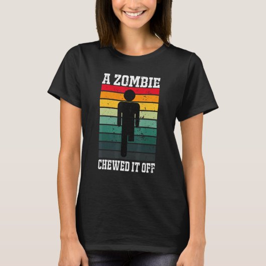 Een Zombie kauwde het af T-shirt (Voorkant)