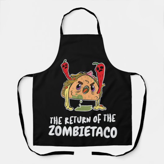 Een zombie taco schort (Voorkant)
