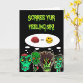 Een zombie wordt beter Kaart (Gele Bloem)