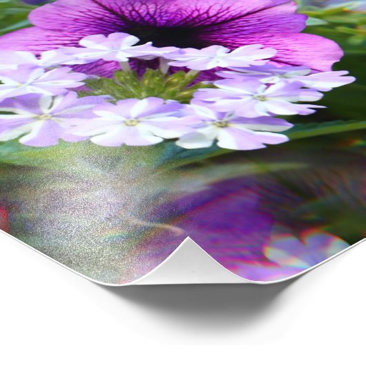 Een zomer bloem boeket print foto afdruk (Hoek)