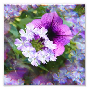 Een zomer bloem boeket print foto afdruk