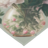 Een zomer bloementhema met  pioenen tafelkleed (Gekanteld)