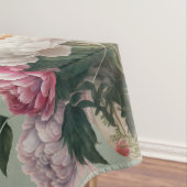 Een zomer bloementhema met  pioenen tafelkleed (Voorbeeld)