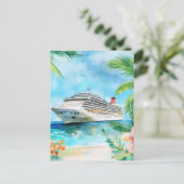 Een zomercruise briefkaart (Staand voorkant)