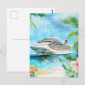 Een zomercruise briefkaart (Voorkant / Achterkant)