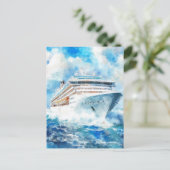 Een zomercruise briefkaart (Staand voorkant)