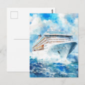 Een zomercruise briefkaart (Voorkant / Achterkant)