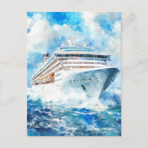 Een zomercruise briefkaart