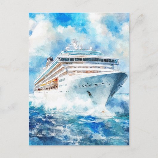 Een zomercruise briefkaart (Voorkant)