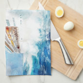 Een zomercruise theedoek (Quarter Fold)