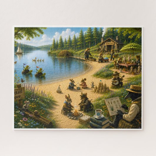 Een zomerdag bij Cattail Cove Legpuzzel (Horizontaal)