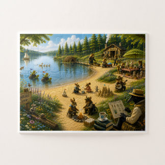 Een zomerdag in Cattail Cove Legpuzzel
