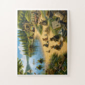 Een zomerdag in Cattail Cove Legpuzzel (Verticaal)