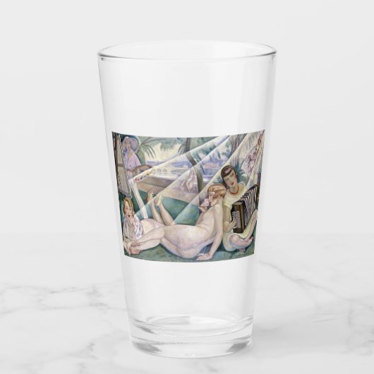 Een zomerdag (mooie vrouwen op de zon) glas (Voorkant)