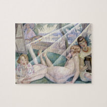 Een zomerdag (mooie vrouwen op de zon)