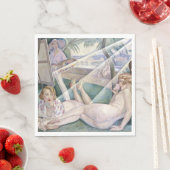 Een zomerdag (mooie vrouwen op de zon) servet (Insitu)