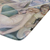 Een zomerdag (mooie vrouwen op de zon) snijplank (Hoek)