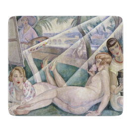 Een zomerdag (mooie vrouwen op de zon) snijplank